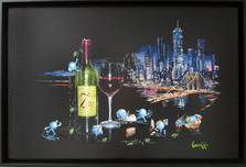 Godard Martini Art Godard Martini Art Zins in New York (Framed)